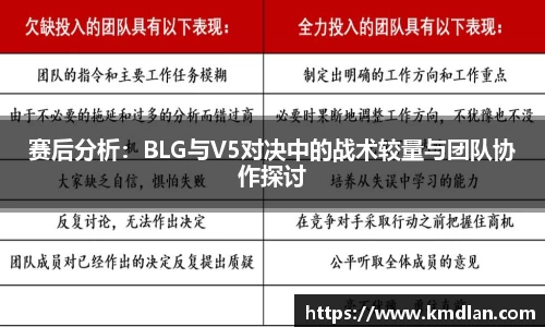赛后分析：BLG与V5对决中的战术较量与团队协作探讨