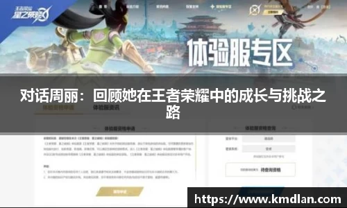 对话周丽：回顾她在王者荣耀中的成长与挑战之路